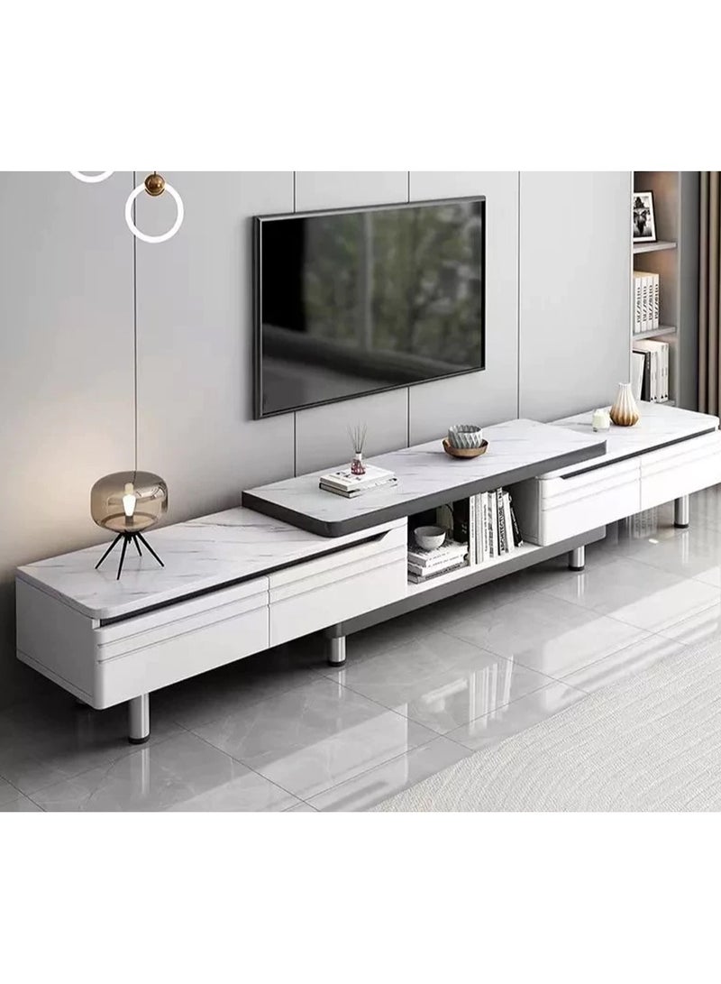 DubaiGallery Simple and modern living room TV cabinet, home TV cabinet, small apartment, new light luxury telescopic coffee table, combination  - Image 3