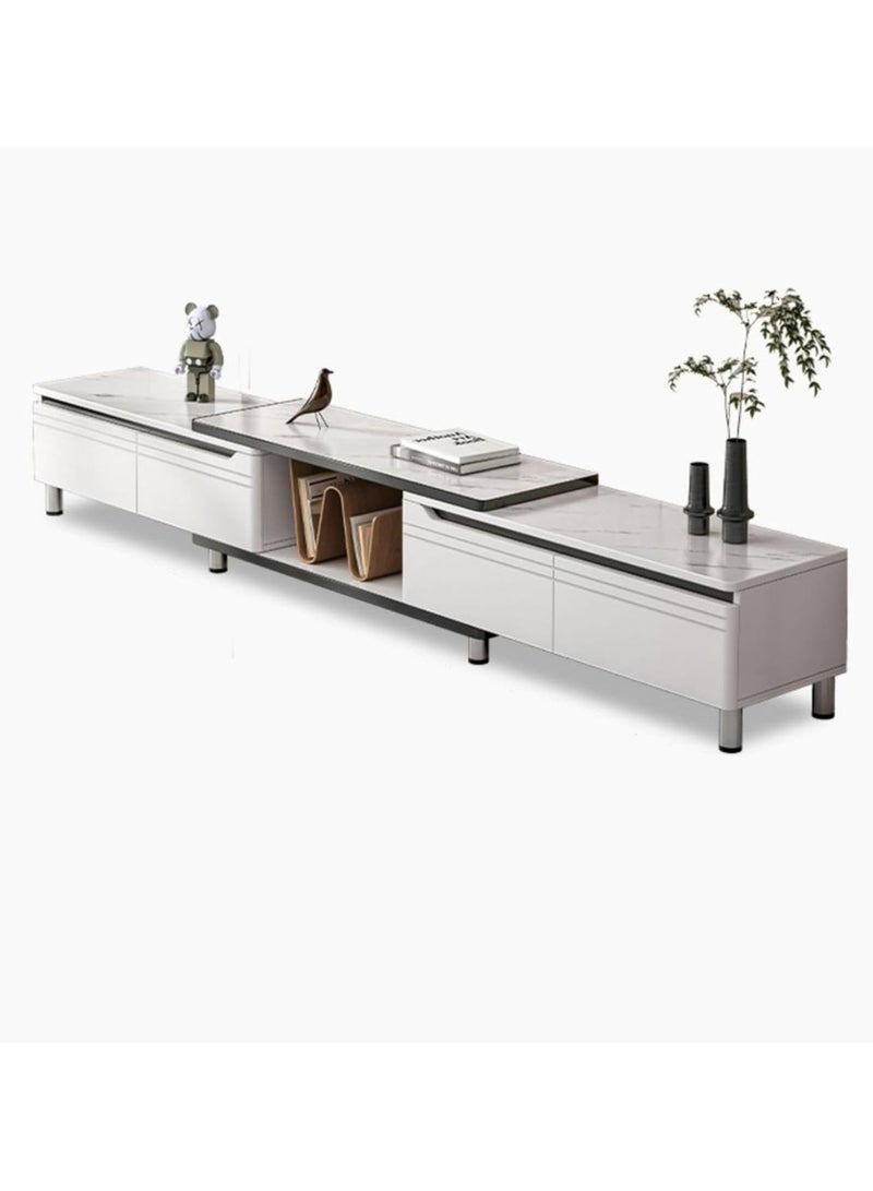 DubaiGallery Simple and modern living room TV cabinet, home TV cabinet, small apartment, new light luxury telescopic coffee table, combination  - Image 4