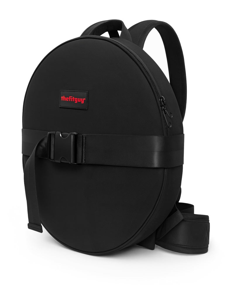 THEFITGUY Weighted Backpack for Gym Weight Plate for Pushups Calf Raises Squats Wear on Back or Front Fits Up to 175 Diameter 25 Thick Plate Padded Straps Secure Buckles For Home Gym - Image 2