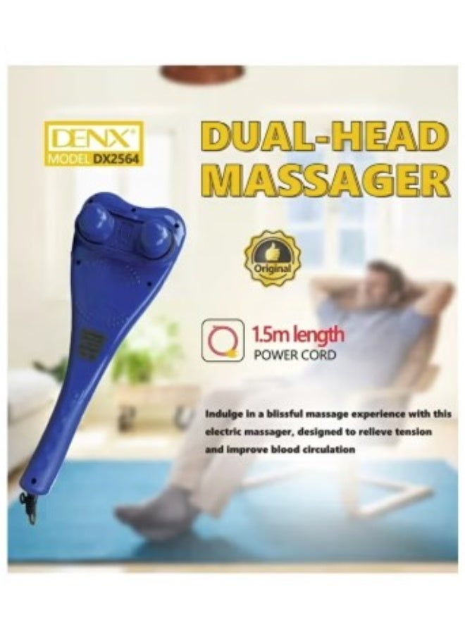 دينكس جهاز تدليك DENX ثنائي الرأس DX2564 | جهاز تدليك كهربائي محمول باليد - Image 2