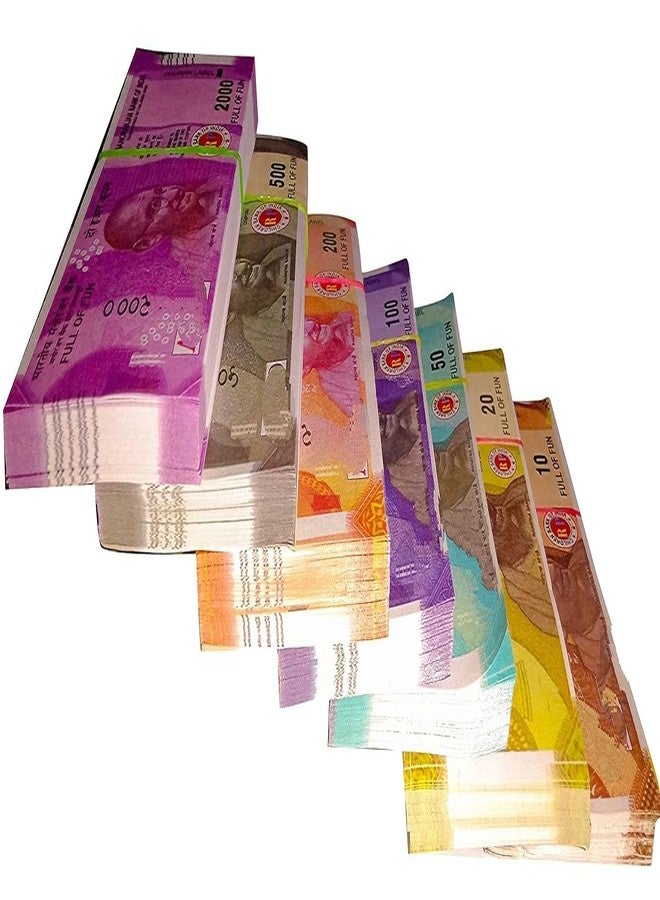 Laserbot Currency for Kids Denomination Learning Money 10 | 20 | 50 | 100 | 200 | 500 Artificial Playing Currency, Learn Money Skills- Multi Color - Image 5