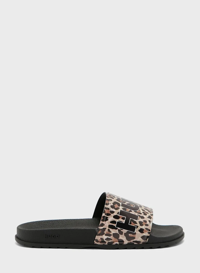 HUGO Monogram One Strap Slides