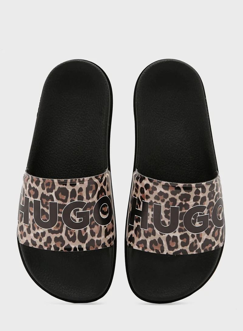 HUGO Monogram One Strap Slides