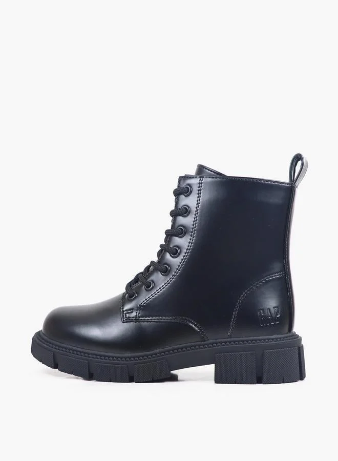 Gap BLACK Girls Aspen Block Heel Ankle Boots for Women | Best Price UAE