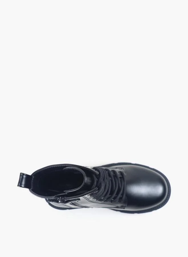 Gap BLACK Girls Aspen Block Heel Ankle Boots for Women | Best Price UAE