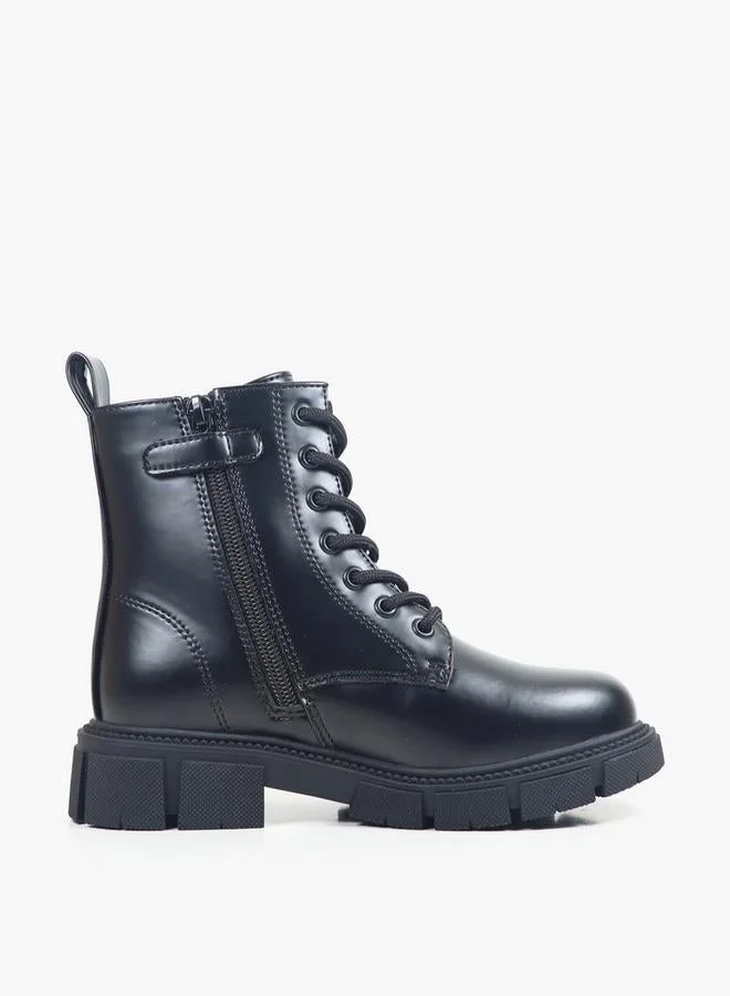 جاب Girls Aspen Block Heel Ankle Boots