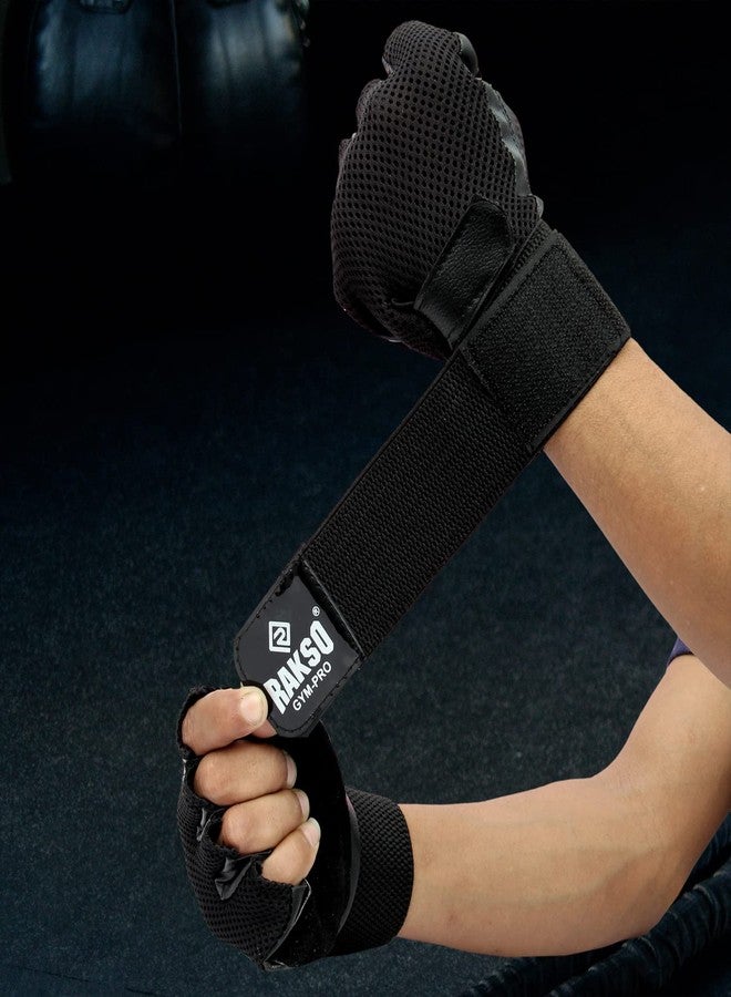 RAKSO Gym Gloves for Professional Weightlifting, Fitness Training and Workout - Image 4