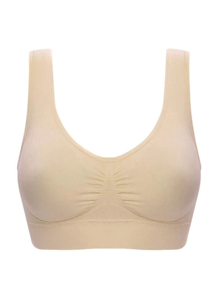 Women's Sports Bras Padded Seamless Comfort Everyday Sleep Bra - Image 1