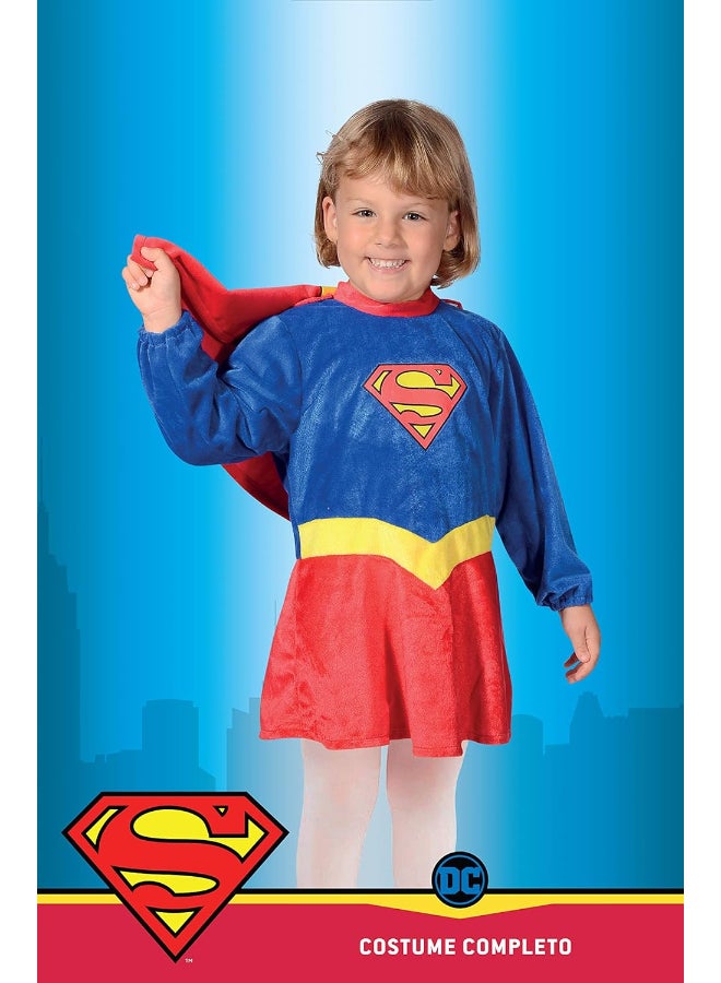 Ciao Supergirl Baby Costume 1- 2 years – Official DC Comics Dress & Cape | Infant Superhero Outfit for Girls | Cute Baby Cosplay & Halloween Costume | Supergirl Dress Up for Toddlers - Image 4
