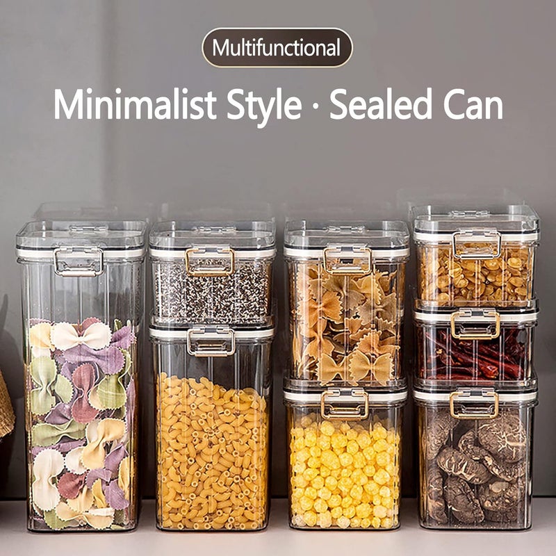 كلاراكو حاويات تخزين طعام محكمة الإغلاق من كلاركو، منظمات ووحدات تخزين، حاويات تخزين طعام كبيرة، حاويات تخزين مطبخ بلاستيكية خالية من مادة BPA للسكر والدقيق ولوازم الخبز (450 مل) - Image 3