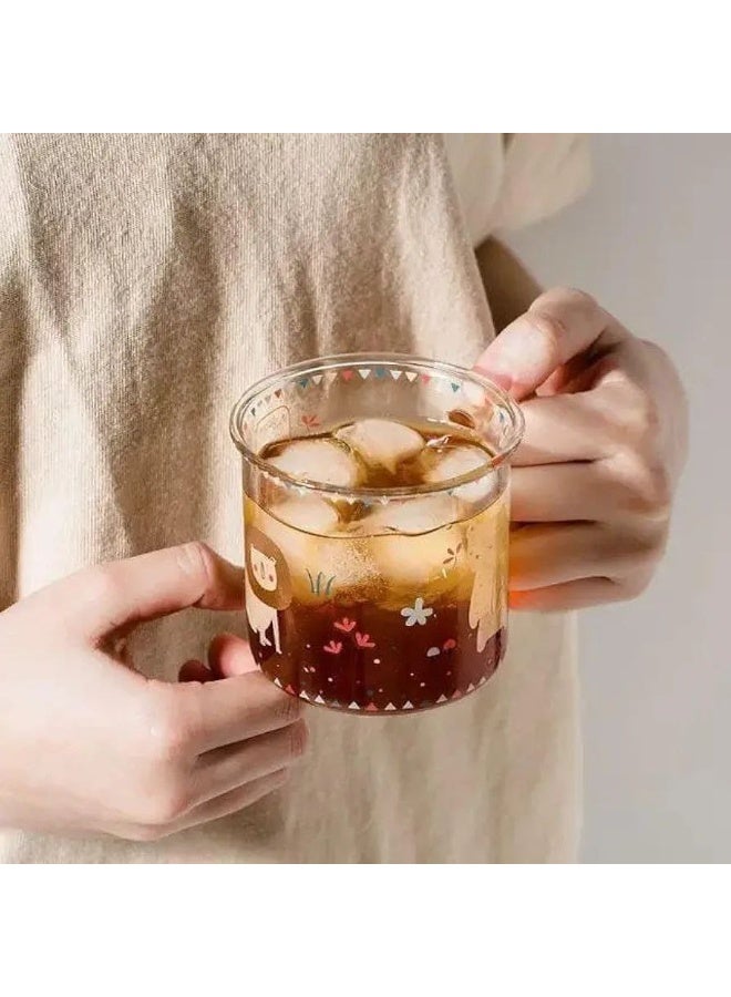 1 Piece Clear Glass Mug Christmas Gift Coffee Tea Cup 360ml - Image 4