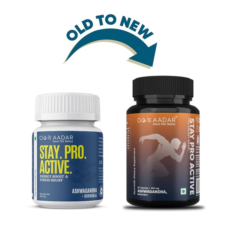 AADAR Stay Pro Active Capsule Energy Booster (60 Capsules) - Image 2