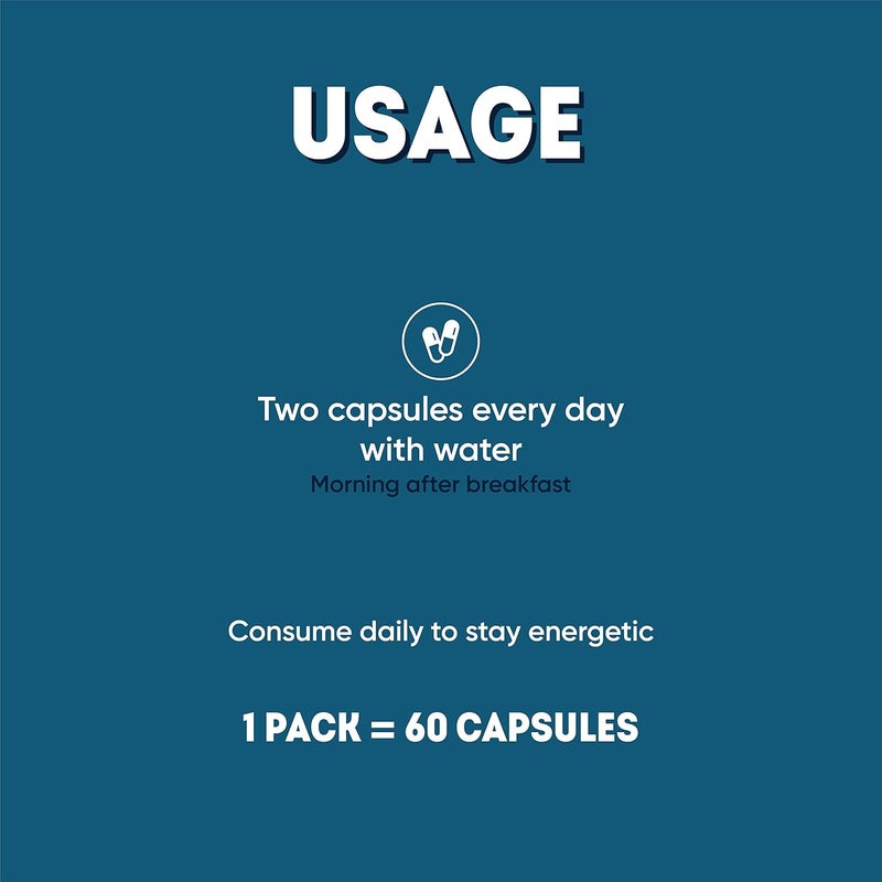 AADAR Stay Pro Active Capsule Energy Booster (60 Capsules) - Image 5
