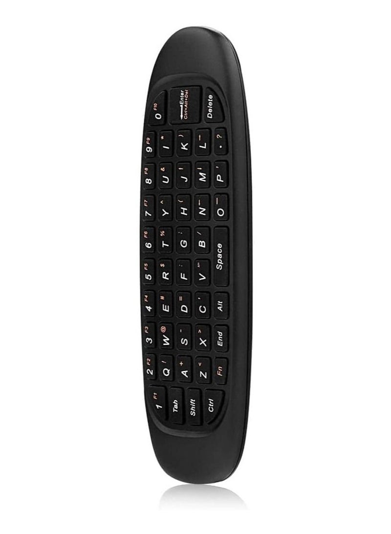 Universal TV Remote Control, Wireless Air Mouse With Keyboard for Smart TV, Set-Top Box, media player and More Color: Black - Image 4