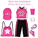 K. T. Fancy KT Fancy Baseball Uniform Doll OutfitAmerican 18 Inch Doll Clothes and Accessories Set Including Hat Pink Baseball Jacket Baseball Water Bottle Socks and Trainers Gifts Set for GirlsBoys - Image 4