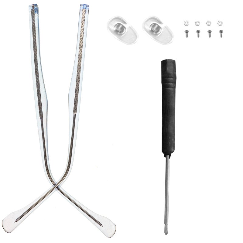2 Pairs of Eyeglasses Replacement Temples Universal Glasses Replacement Legs Eyeglasses Arms - Image 1