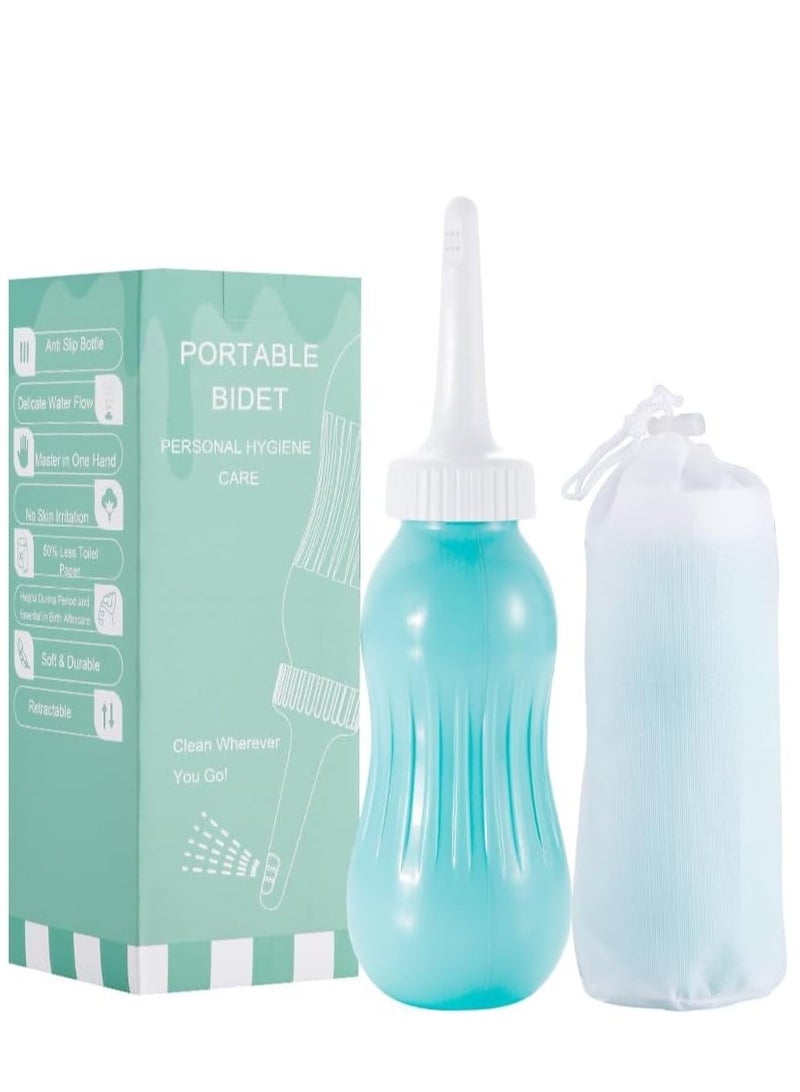 SYOSI Portable Bidet Sprayer, 17OZ (500ML) Large Capacity Handheld Personal Travel Bidet Kit with Travel Bag for Toilet Self Cleaning for Adult Women, Postpartum Care, Personal Hygiene, Trave - Image 1
