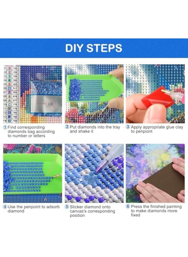 SYOSI Diamond Painting Kits for Adults for Beginners - 16x20inch Black Cat DIY 5D Diamond Art Kits, Full Drill Diamond Dots Paintings with Diamonds Gem Arts Crafts for Home Wall Decor, Gifts - Image 5