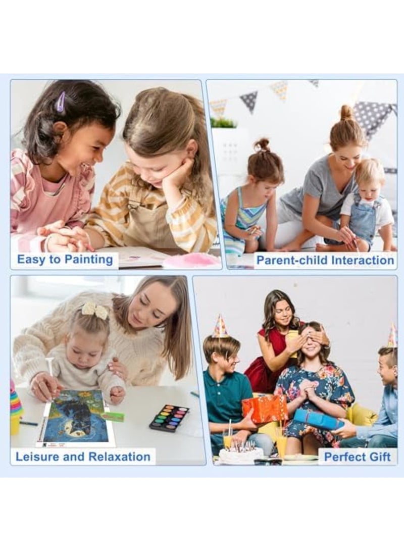 SYOSI Diamond Painting Kits for Adults for Beginners - 16x20inch Black Cat DIY 5D Diamond Art Kits, Full Drill Diamond Dots Paintings with Diamonds Gem Arts Crafts for Home Wall Decor, Gifts - Image 3