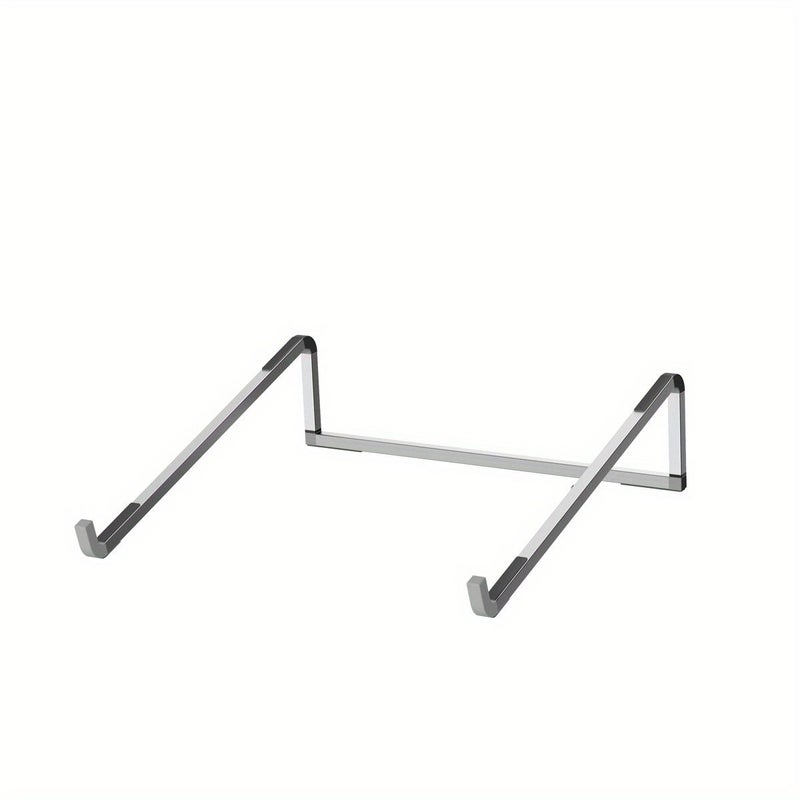 Aluminum Alloy Laptop Stand Silvery Folding Portable Desktop Bracket Heat Dissipation Storage Support Frame Fits 14.5 to 22.3 Inch Notebooks For Daily Office Work - Image 5