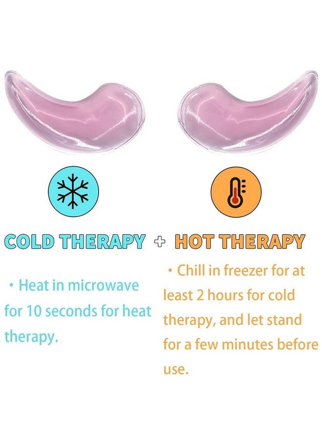 coldchill - Reusable Gel Eye Ice Pack Cooling Eye Pad Hot ＆ Cold Treatment For Eye Strain Eye Swelling Eye Redness Puffy Eyes Dark Circles Smooth Fine Lines And Eye Recover Surgery. (Purple ＆ 10Pcs) - Image 1