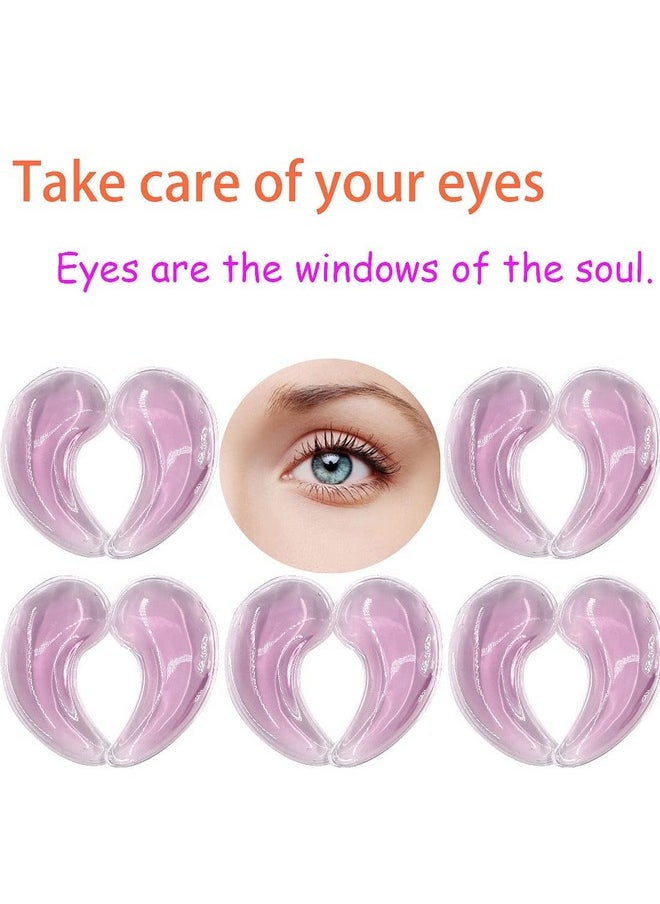 coldchill - Reusable Gel Eye Ice Pack Cooling Eye Pad Hot ＆ Cold Treatment For Eye Strain Eye Swelling Eye Redness Puffy Eyes Dark Circles Smooth Fine Lines And Eye Recover Surgery. (Purple ＆ 10Pcs) - Image 1