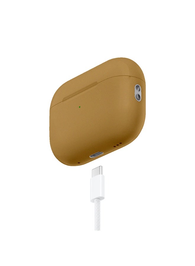 Craft Merlin Craft Customized Apple AirPods Pro 3 – Metallic Gold Hand-Painted Finish, Personalized Wireless Earbuds, Luxury Shine Gift (Metallic Gold) - Image 2