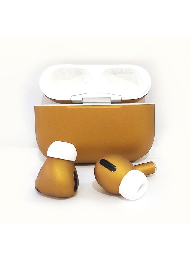 Craft Merlin Craft Customized Apple AirPods Pro 3 – Metallic Gold Hand-Painted Finish, Personalized Wireless Earbuds, Luxury Shine Gift (Metallic Gold) - Image 3