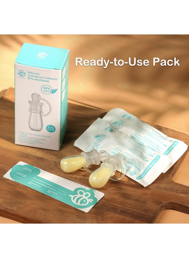 BumbleBee Colostrum Collector Syringes Reusable Breast Milk Collector Multi-Use Colostrum Container BPA Free, 5ml-2pcs - Image 1