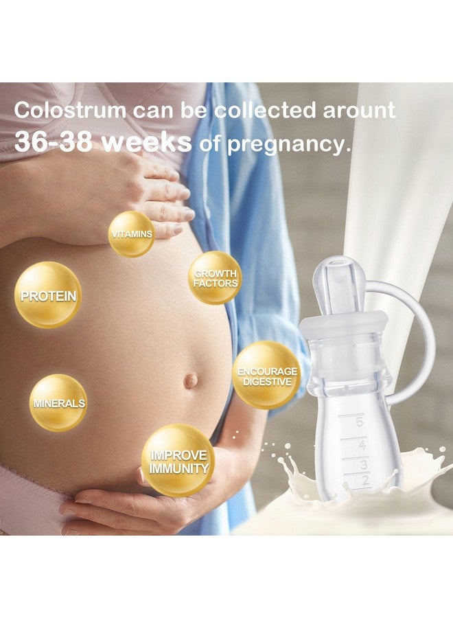 BumbleBee Colostrum Collector Syringes Reusable Breast Milk Collector Multi-Use Colostrum Container BPA Free, 5ml-2pcs - Image 3