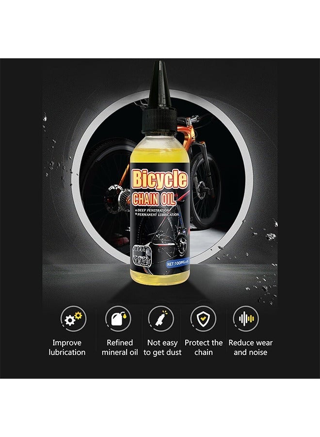 100ML All Purpose Bicycle Chain Oil Bike Bearing Chain Hub Lubricants Repair Lube Rust Prevention Also Works For Mechanic Tools Sewing Machine Automotive Accessories Home Appliances - Image 2