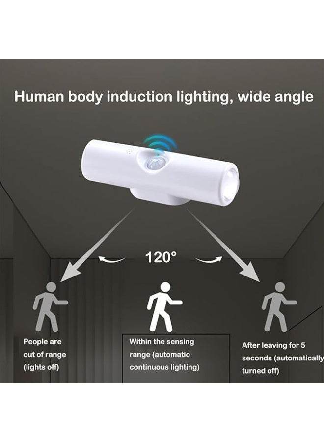 2-Pack Motion Sensor LED Wall Lights, Magnetic Mount, 3 Color Modes & Stepless Dimming, Wireless Night Lights for Stairs, Hallway, Bedroom - Image 2