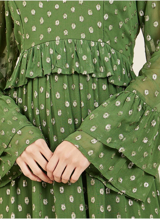 Polka Dot Maxi Dress