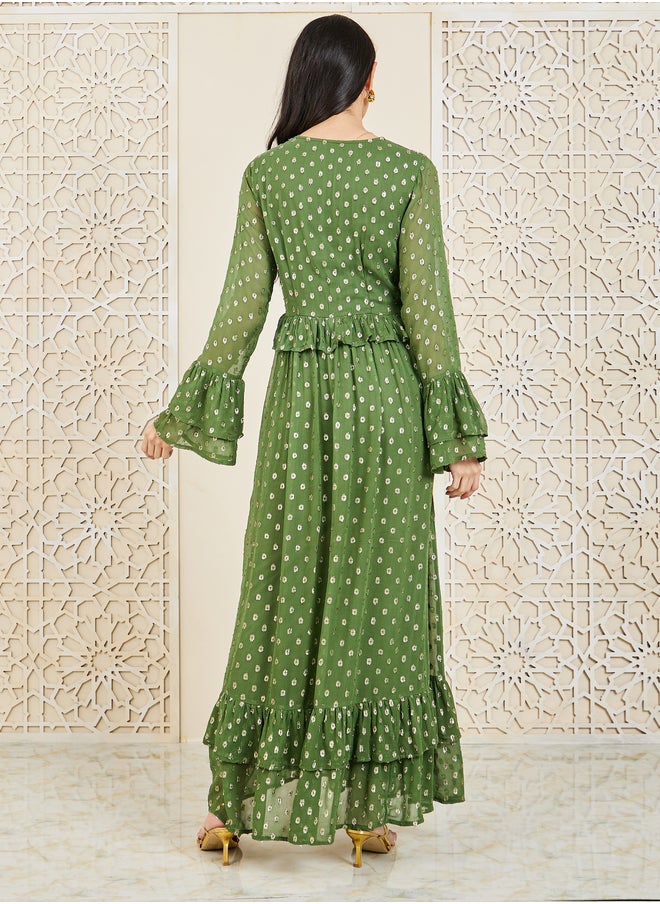 Polka Dot Maxi Dress