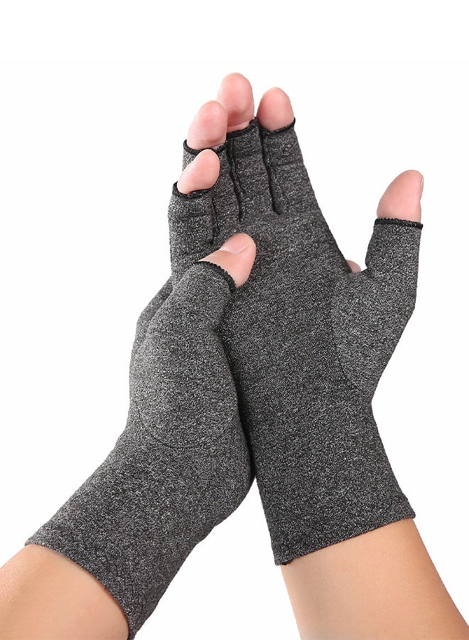 Half-finger pressure gloves with knuckle protection - Image 1
