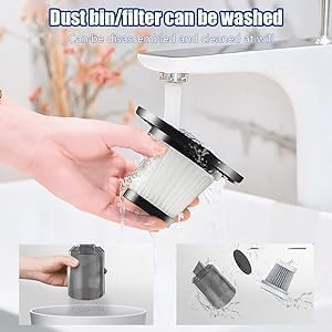 TECH LOGO ELECTRONICS Vacuum Cleaner 3 in 1 for Car & Home – Compact, Cordless, Wet & Dry, Blower Function, Mini & Portable for Sofa, Dust, and Deep Cleaning - portable vacuum cleaner for car, bike and sofa - Image 4