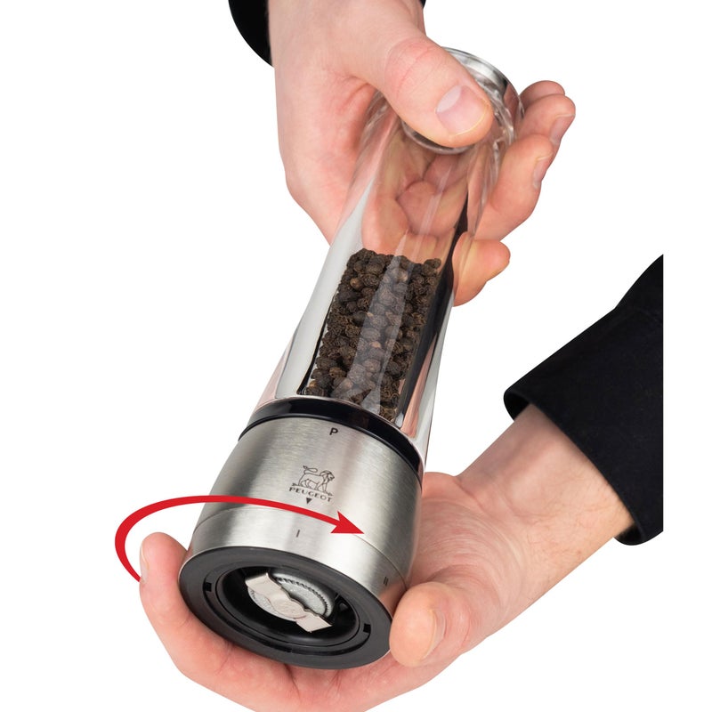 Peugeot 25441 Daman U'Select Shaftless 8.25 Inch Pepper Mill, Stainless Steel - Image 5