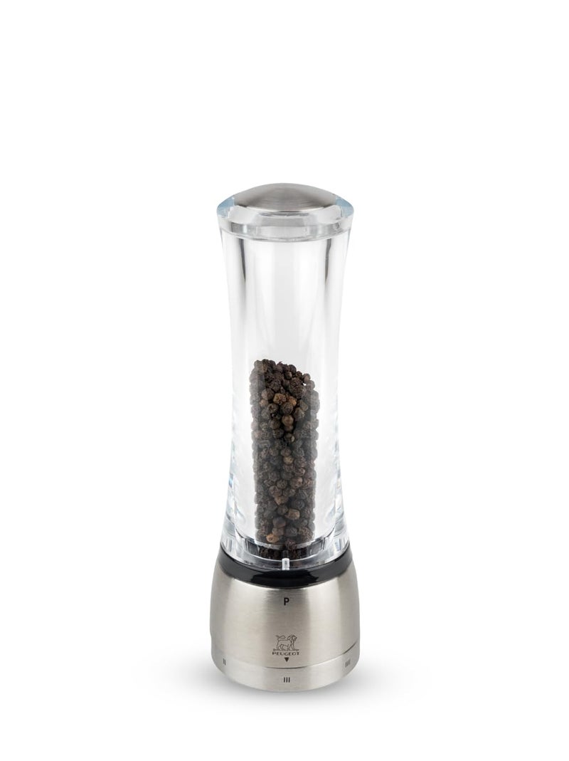 Peugeot 25441 Daman U'Select Shaftless 8.25 Inch Pepper Mill, Stainless Steel - Image 1