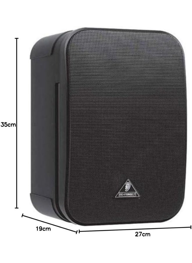 Behringer 1C-BK Ultra Compact Studio Monitor Speakers (Black, Pair) – 100W Passive 2-Way Monitors, 5.5" Cellulose Cone Woofer, 60Hz-23kHz Frequency Response, For Home Studio & Multimedia Production - Image 5
