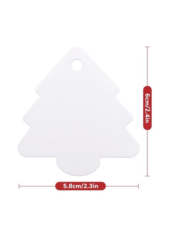 jijAcraft Christmas Gift Tags, 100Pcs Christmas Tree Shape Tags With String, Blank Gift Tags Kraft Paper Tags, Christmas Gift Name Tags For Presents, Gift Bags Wrapping, Christmas Diy Crafts  - Image 2