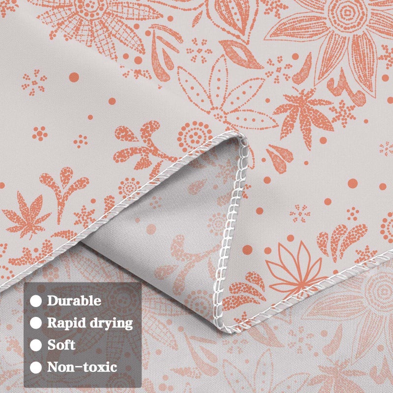 Neasow Bohemian Tapestry Wall Hanging, Pink Floral Tapestry with Dotted Daisy Medallion Print Bedroom Boho Hippie Home Decor, 36x48 inches - Image 5