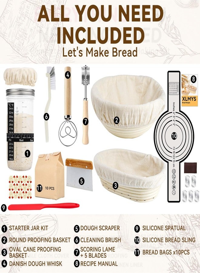 XLMYS Banneton Bread Proofing Basket - Image 2