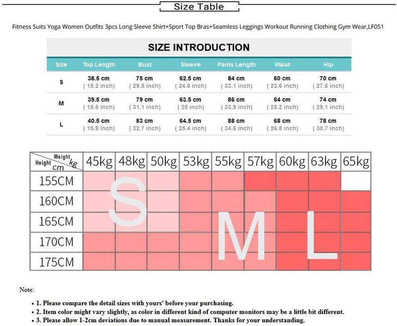 Veriliss 3pcs Seamless Outfit Workout Sets Gym for Women, Fitness Sports School Running Clothes Yoga Sportswear - Image 3