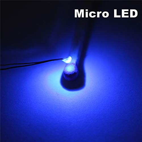 Bowerful 25pcs Pre-soldered Micro pico Litz Wired Leads Blue SMD Led 0603 + Muti-Resistor - Image 4