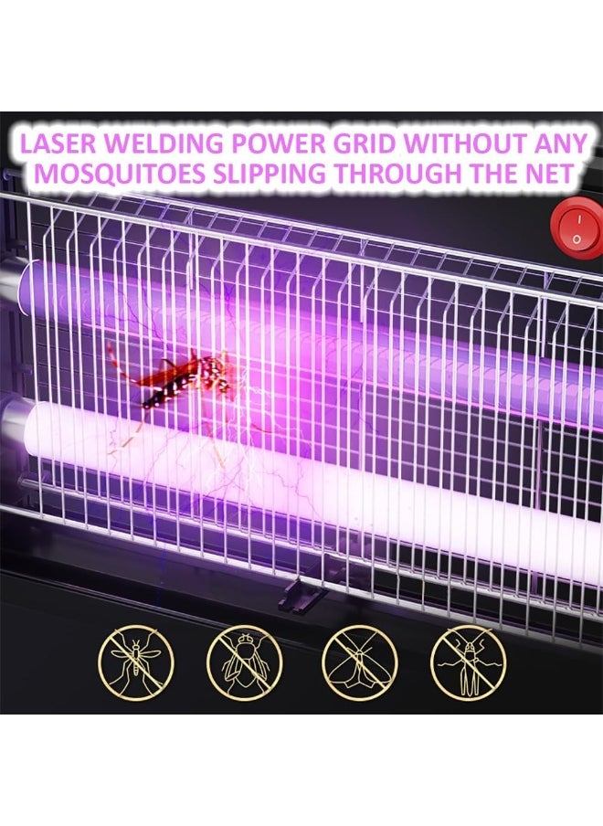 Rubik Electric Bug Zapper, 20W UV & LED Light Flying Insect Pest Mosquito Killer for Home Office & Commercial Indoor Use (Size, 39x27cm) Black  - Image 4