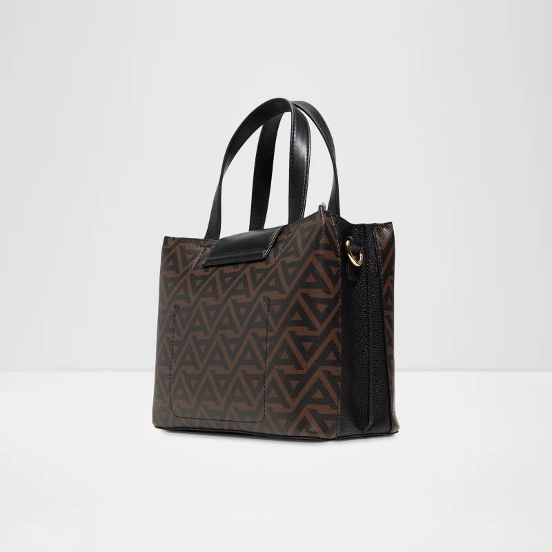 ALDO CALIORA Monogram Patterned Satchel Bag