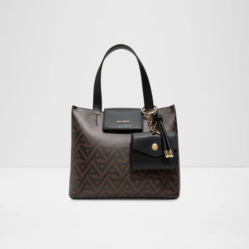 ALDO CALIORA Monogram Patterned Satchel Bag