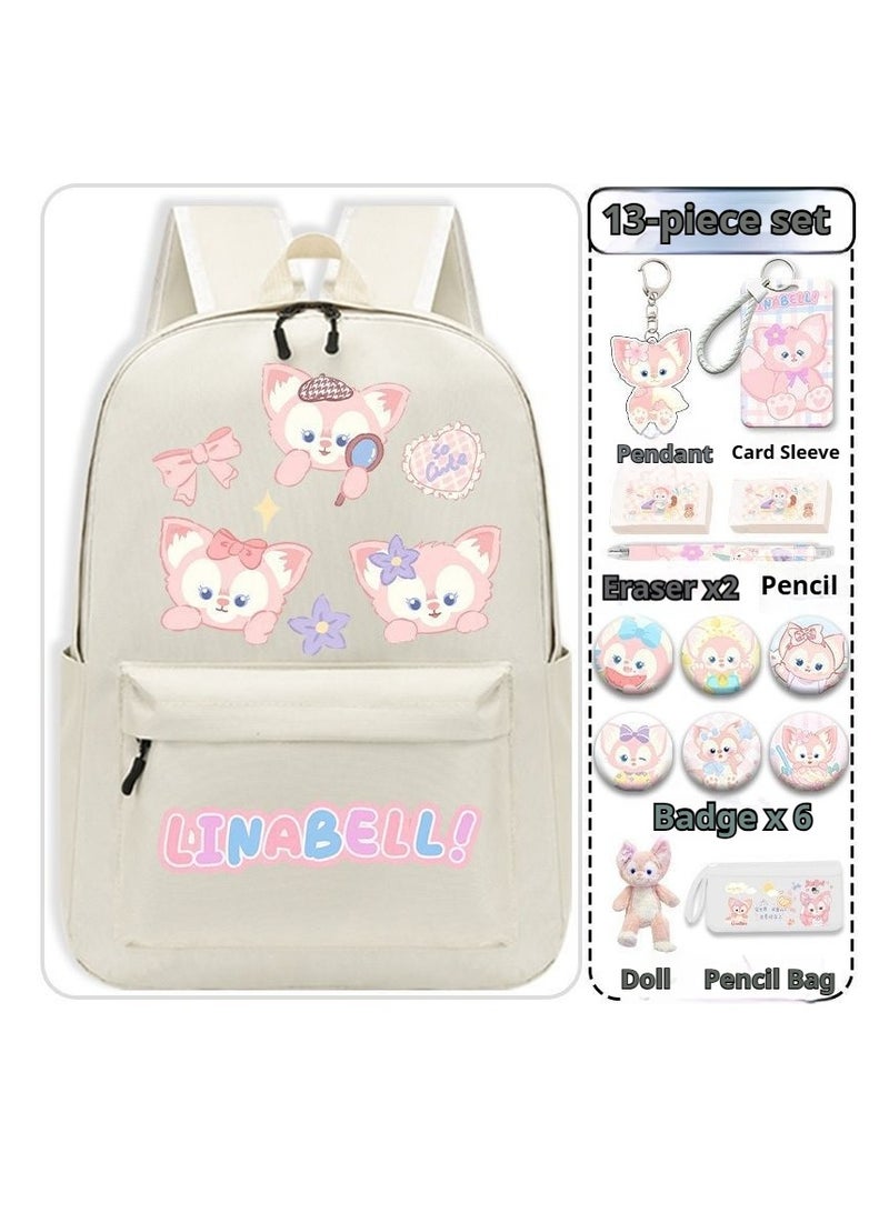 general 14-Piece Cartoon Lina Bell Backpack Set - Image 1