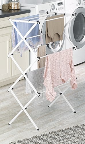 Whitmor Folding Drying Rack, White - Image 2
