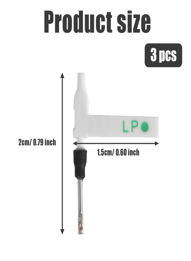 NQEUEPN Pack of 3 Needle Needle for BSR, Double-Sided Turntable Needle Replacement Turntable Needle Suitable for BSR ST-16, ST-17 - Image 2